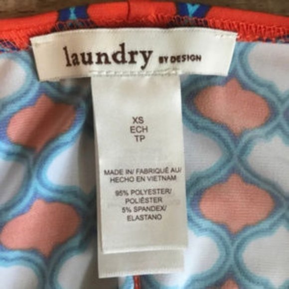 Laundry by Design Faux Wrap Print Dress Size XS - Picture 6 of 6